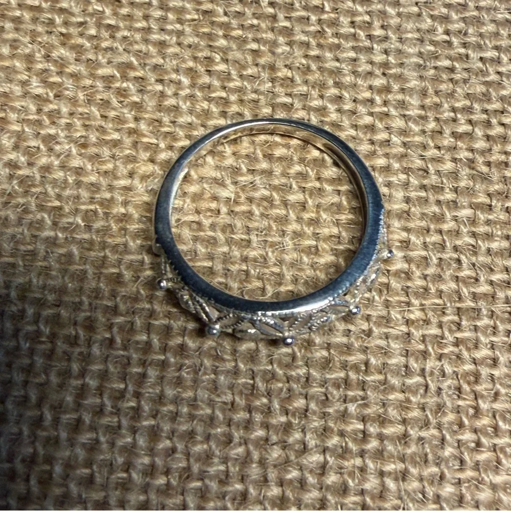 Sterling Silver Filigree Ring Size 10.5